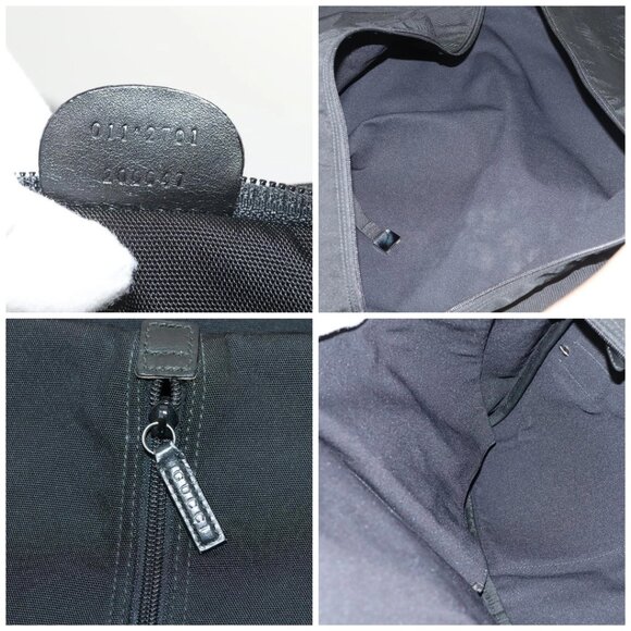 GUCCI Garment Cover Nylon Black Silver Auth - Picture 15 of 16